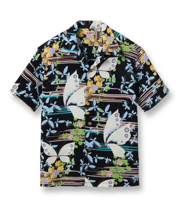 Lot No. SS39027 / RAYON HAWAIIAN SHIRT ��FLUTTERING BEAUTY��