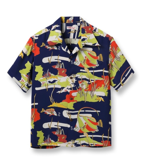 Lot No. SS39029 / RAYON HAWAIIAN SHIRT MOORISH IDOL