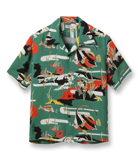 Lot No. SS39029 / RAYON HAWAIIAN SHIRT MOORISH IDOL