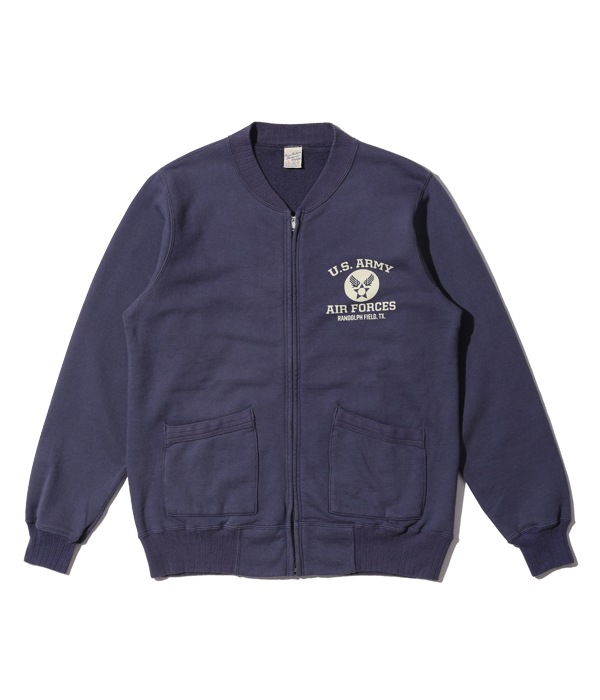 Lot No. BR65601 / SET-IN ZIP SWEAT SHIRT U.S. ARMY AIR FORCES
