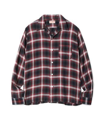Lot No. SC29120 / RAYON OMBRE CHECK OPEN SHIRT