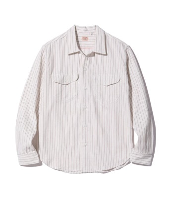 Lot No. SC28652 / COKE STRIPE WORK SHIRT (LONG SLEEVE)