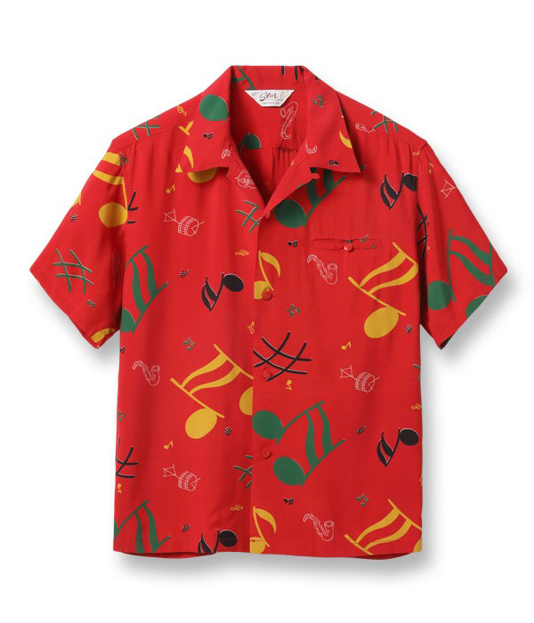 Lot No. SH39084 / HIGH DENSITY RAYON OPEN SHIRT “ROCKIN