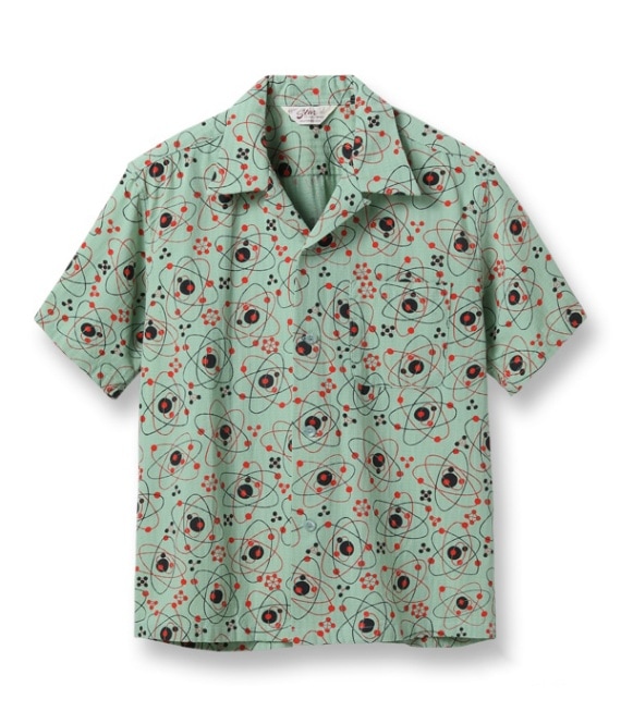 Lot No. SH39086 / DOBBY COTTON OPEN SHIRT ATOMIC