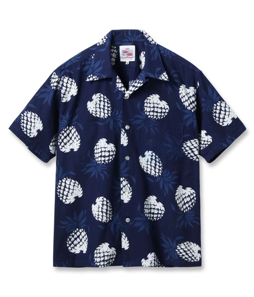 2026ǯ4��17������ / Lot No. DK39641 / DUKE KAHANAMOKU INDIGO COTTON HAWAIIAN SHIRT ��DUKE'S PINEAPPLE��