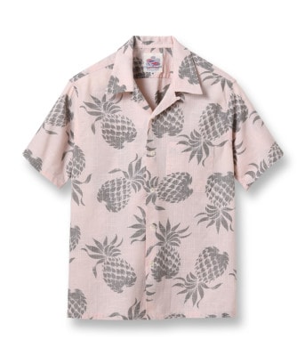 Lot No. DK39092 / DUKE KAHANAMOKU COTTON / LINEN HAWAIIAN SHIRT DUKE'S PINEAPPLE