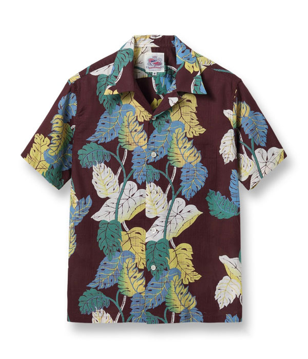 Lot No. DK39093 / DUKE KAHANAMOKU COTTON / LINEN HAWAIIAN SHIRT MONSTERA