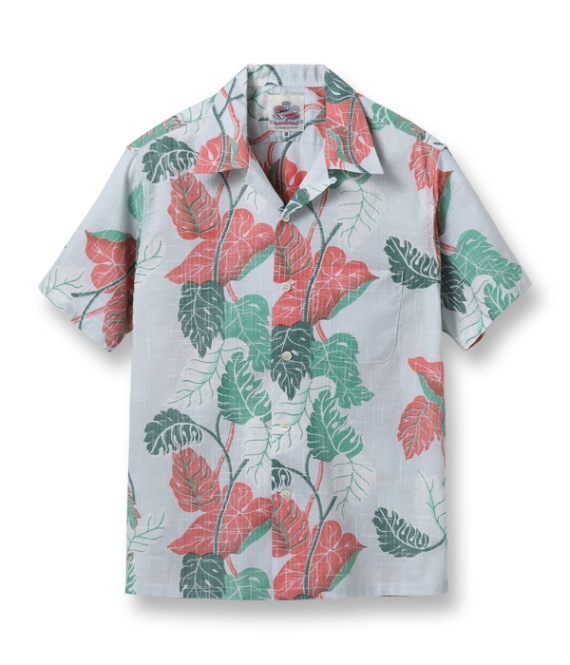 Lot No. DK39093 / DUKE KAHANAMOKU COTTON / LINEN HAWAIIAN SHIRT ��MONSTERA��