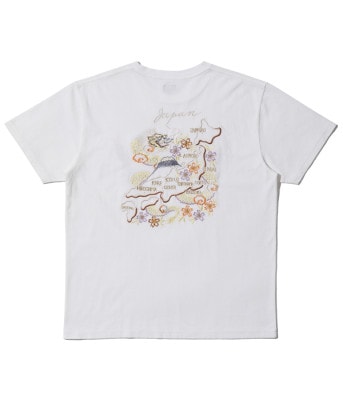 Lot No. TT79215 / SUKA T-SHIRT EMBROIDERED JAPAN MAP