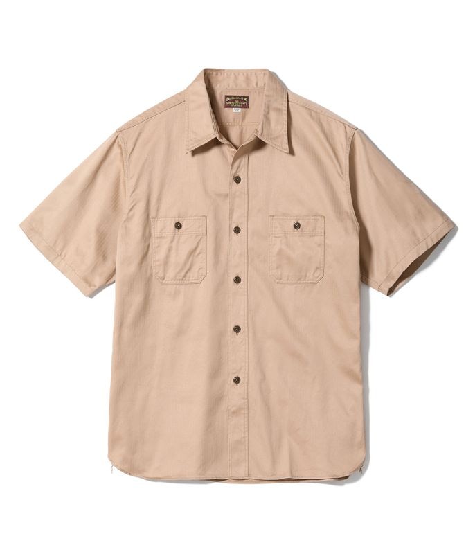 Lot No. BR39530 / HERRINGBONE WORK SHIRT (SHORT SLEEVE)