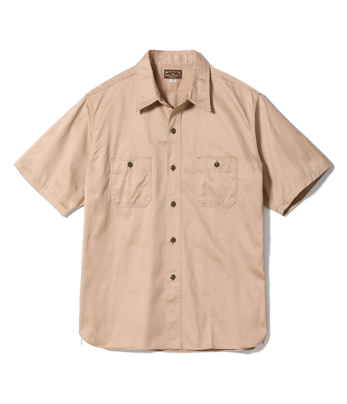 Lot No. BR39530 / HERRINGBONE WORK SHIRT (SHORT SLEEVE)