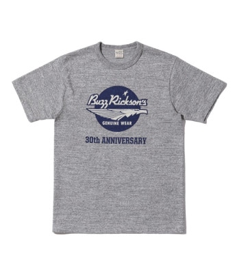 Lot No. BR79194 / SLUB YARN T-SHIRT "BUZZ RICKSON'S 30th ANNIVERSARY"