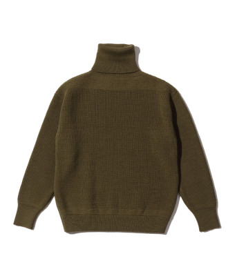 Lot No. BR90258 / SWEATERS, WOOL, TURTLE NECK, O.D. ��BUZZ RICKSON KNITTING MILLS��