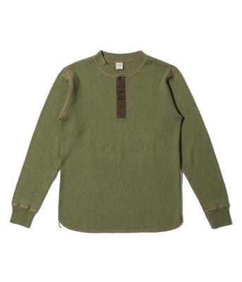 Lot No. BR68130 / BUZZ RICKSON'S THERMAL HENLEY NECK T-SHIRT