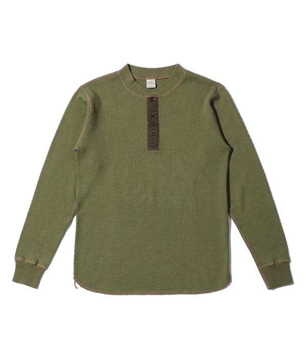 Lot No. BR68130 / BUZZ RICKSON'S THERMAL HENLEY NECK T-SHIRT