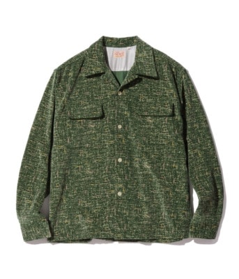 Lot No. SE29172 / Mid 1950s Style Corduroy Sports Shirt ��IKAT��