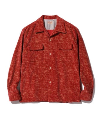 Lot No. SE29172 / Mid 1950s Style Corduroy Sports Shirt ��IKAT��
