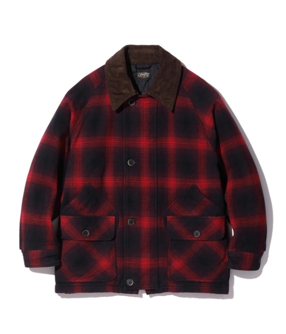 Lot No. SC15447 / OMBRE PLAID HEAVY FLANNEL HUNTING JACKET