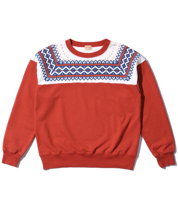 Lot No. WV69266 / SNOW PATTERN SWEAT SHIRT