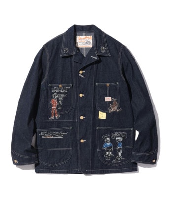 Lot No. SC15449 / 11oz. BLUE DENIM 1920's CARTOON WORK COAT