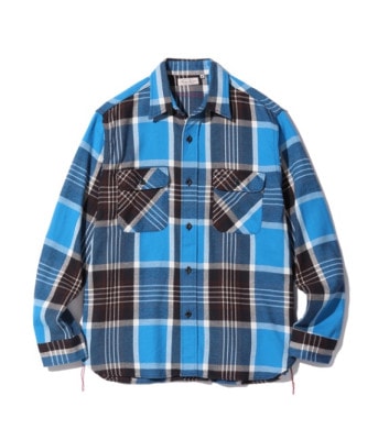 Lot No. SC29157 / FICTION ROMANCE TWILL CHECK WORK SHIRTS