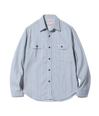 Lot No. SC29146 / DOBBY STRIPE WORK SHIRT (LONG SLEEVE)