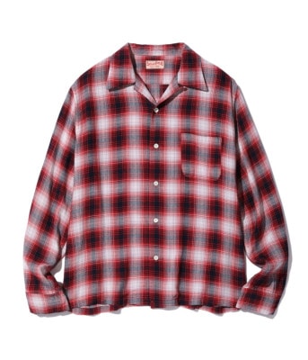 Lot No. SC29263 / RAYON OMBRE CHECK OPEN SHIRT