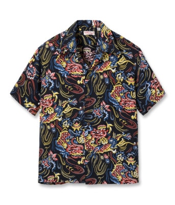Lot No. SS39211 / RAYON HAWAIIAN SHIRT ��GUARDIAN SPIRIT��