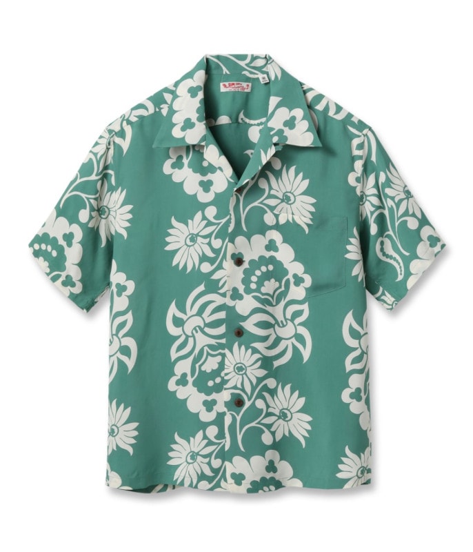 Lot No. SS39216 / RAYON HAWAIIAN SHIRT SUNLIGHT FLOWER