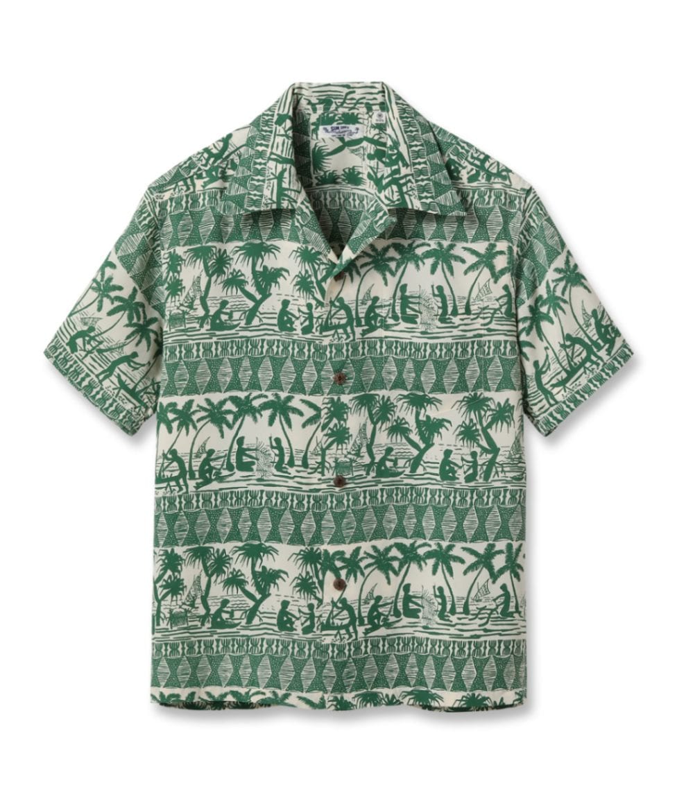 Lot No. SS39220 / RAYON HAWAIIAN SHIRT ��ISLAND CLASSIC BORDER��