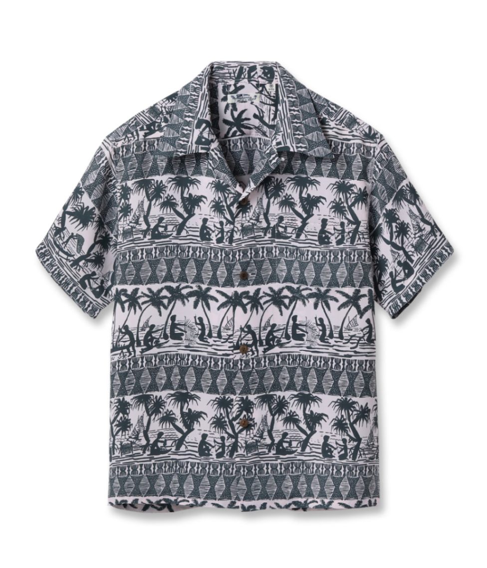 Lot No. SS39220 / RAYON HAWAIIAN SHIRT ��ISLAND CLASSIC BORDER��