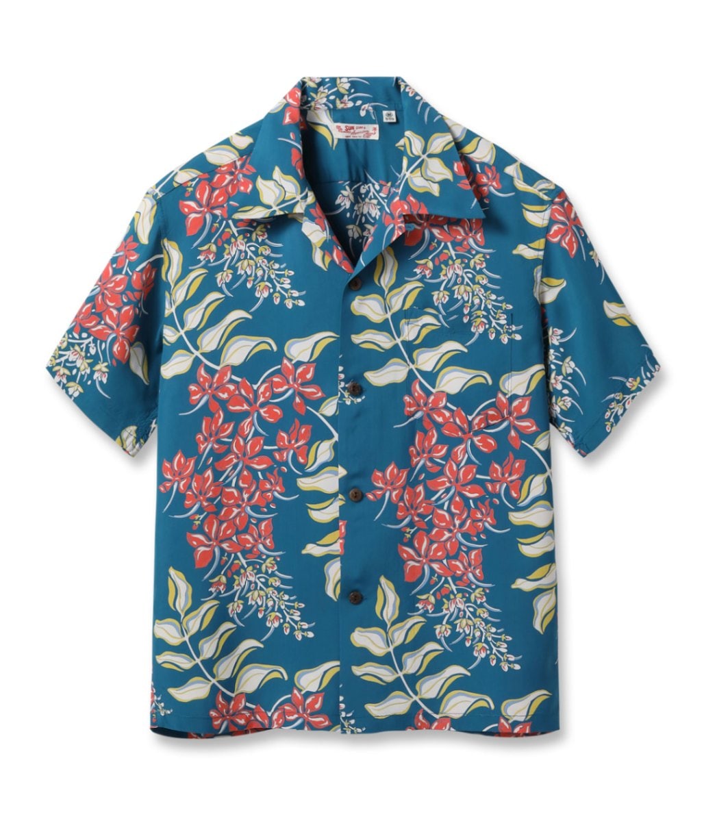 Lot No. SS39221 / RAYON HAWAIIAN SHIRT GINGER LILY