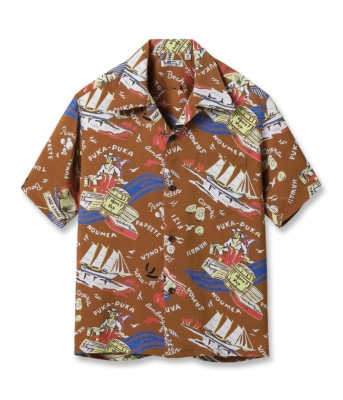 Lot No. SS39223 / RAYON HAWAIIAN SHIRT SOUTH SEA TRADER