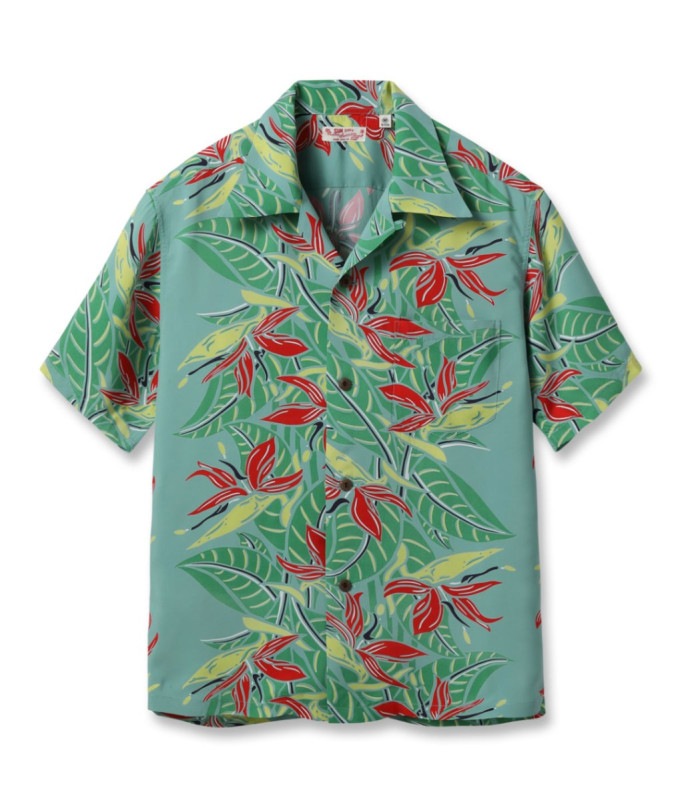 Lot No. SS39224 / RAYON HAWAIIAN SHIRT ��BIRD OF PARADISE��