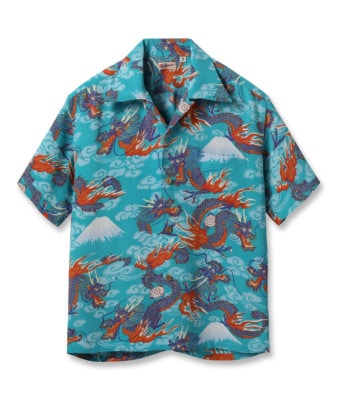 Lot No. SS39227 / RAYON HAWAIIAN SHIRT ��TEAM OF DRAGONS��