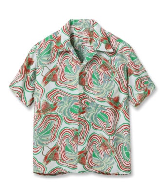 Lot No. SS39229 / RAYON HAWAIIAN SHIRT PANIOLO COUNTRY