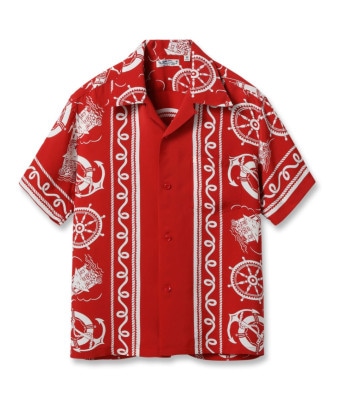 Lot No. SS39230 / RAYON HAWAIIAN SHIRT ALL ABOARD