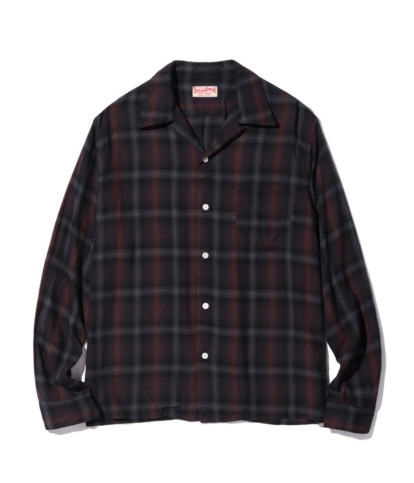 Lot No. SC29120 / RAYON OMBRE CHECK OPEN SHIRT