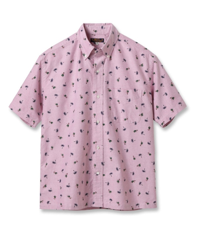 Lot No. SS39282 / COTTON OXFORD B.D. SHIRT ��HULA DANCER��
