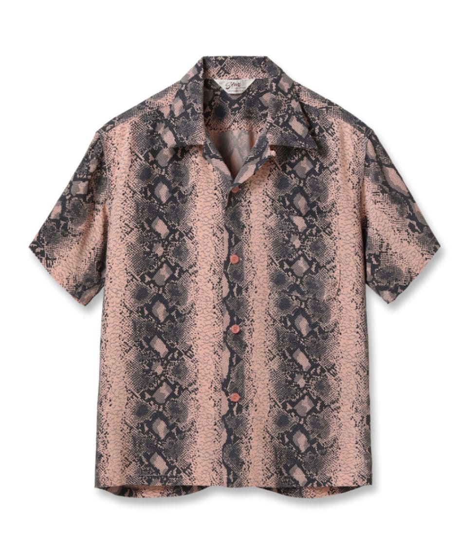 Lot No. SH39314 / HIGH DENSITY RAYON OPEN SHIRT SNAKE