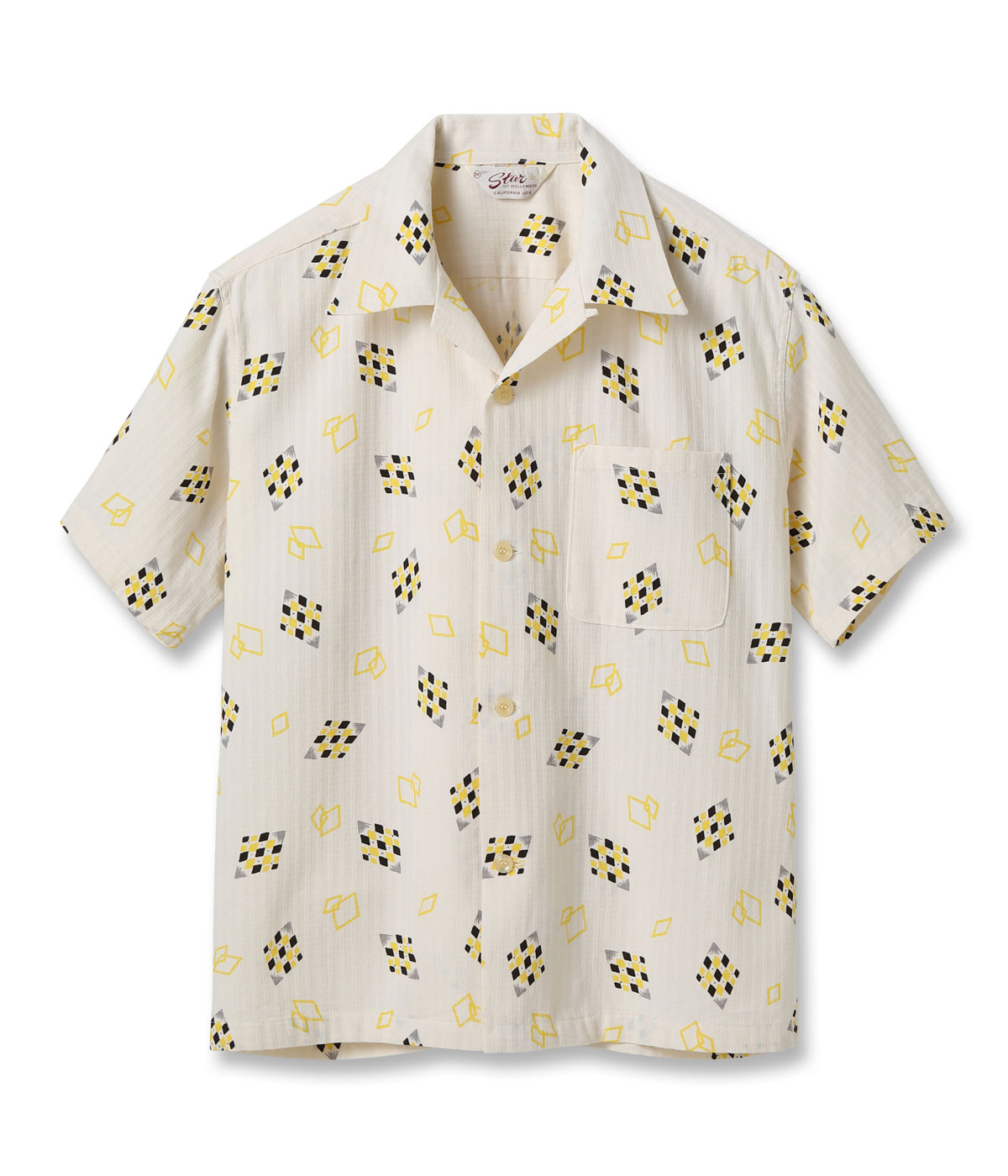 Lot No. SH39322 / DOBBY COTTON OPEN SHIRT DIAMOND