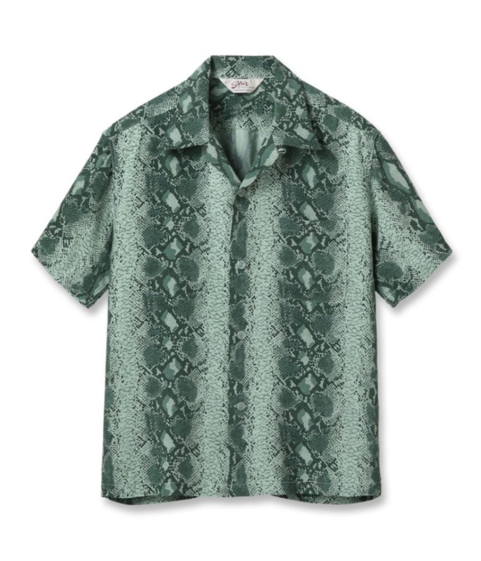 Lot No. SH39314 / HIGH DENSITY RAYON OPEN SHIRT SNAKE