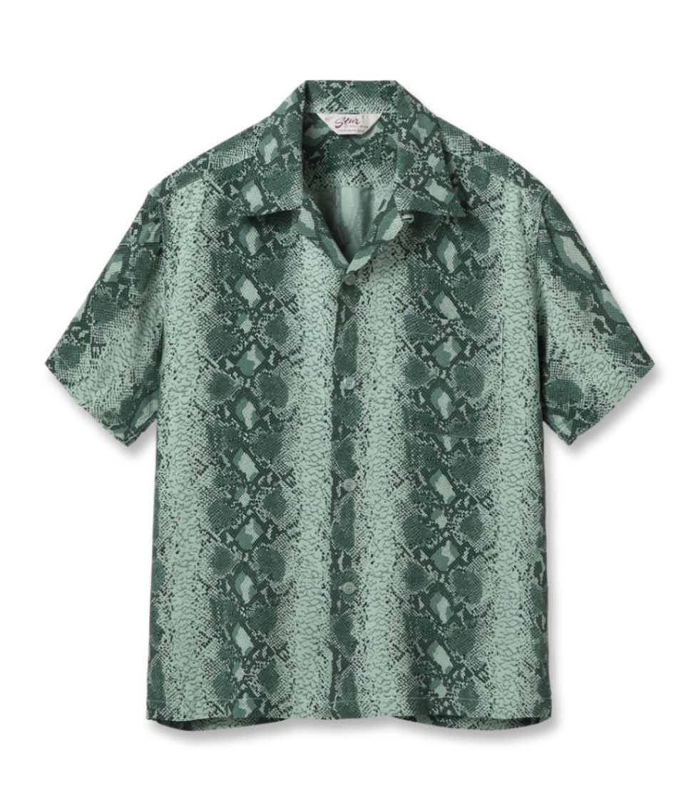 Lot No. SH39314 / HIGH DENSITY RAYON OPEN SHIRT ��SNAKE��