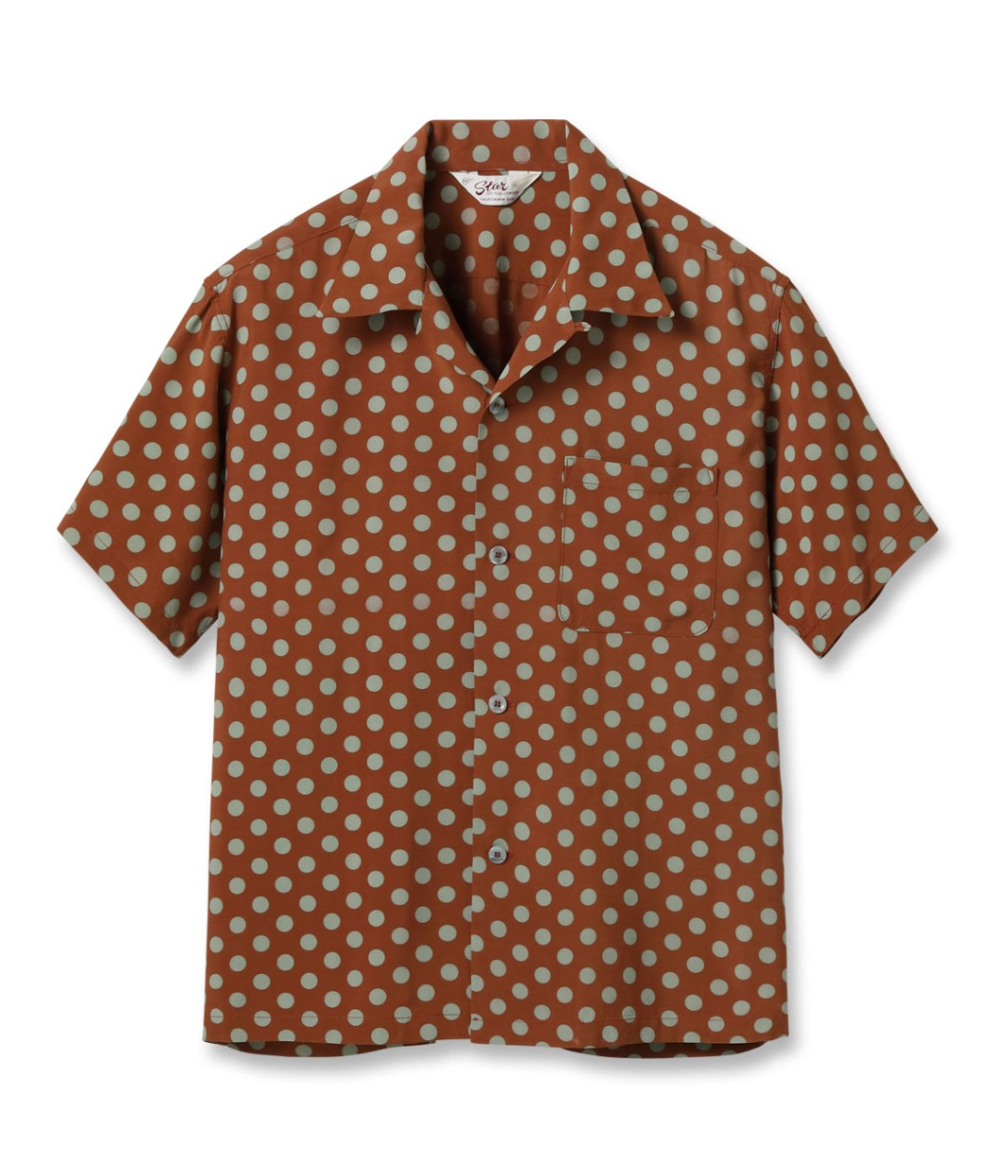 Lot No. SH39316 / HIGH DENSITY RAYON OPEN SHIRT ��POLKA DOT��