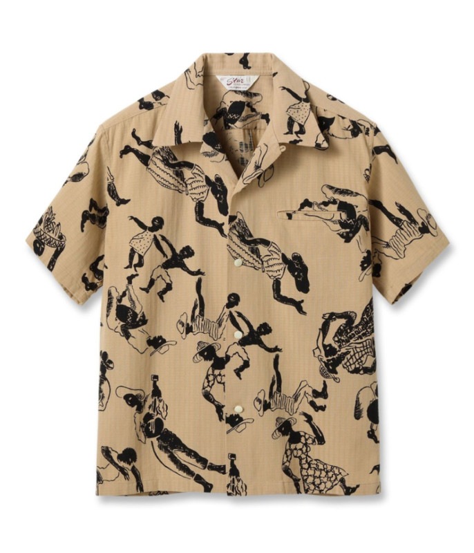 Lot No. SH39318 / DOBBY COTTON OPEN SHIRT ��CARIBBEAN��