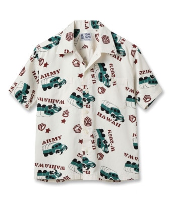 Lot No. SS39279 / COTTON HERRINGBONE OPEN SHIRT ARMY VEHICLE