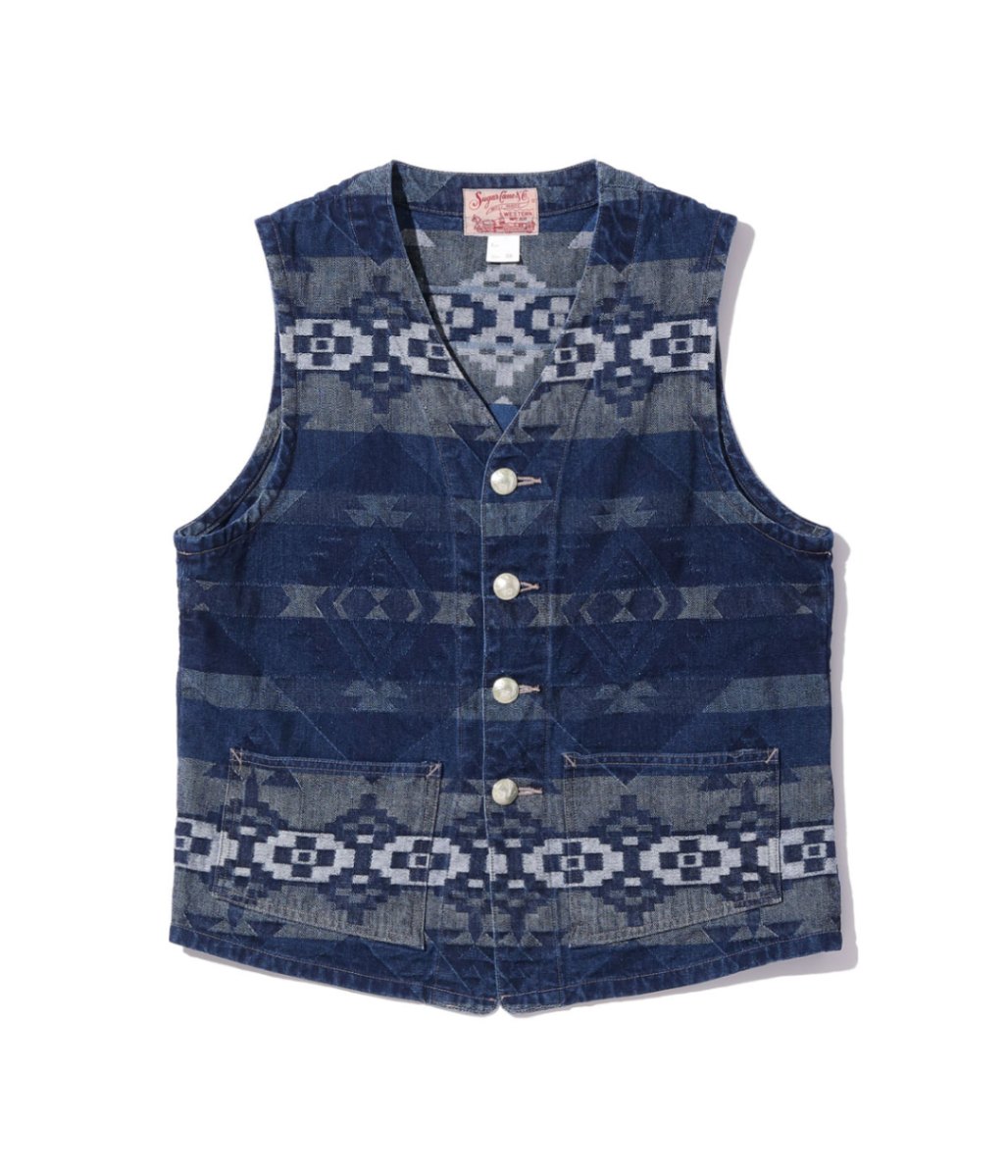 Lot No. SC15502 / NATIVE AMERICAN COTTON JACQUARD VEST