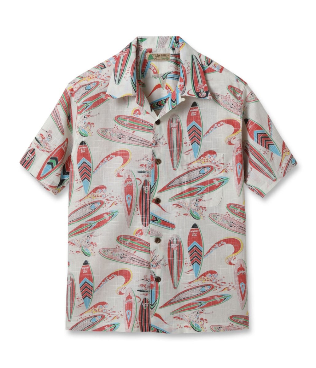 2024ǯ52 / Lot No. SS39284 / COTTON  LINEN OPEN SHIRT SURFBOARDS