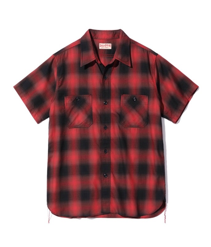 Lot No. SC39293 / COTTON OMBRE CHECK WORK SHIRT