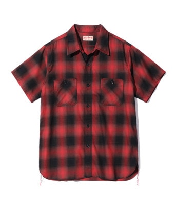 Lot No. SC39293 / COTTON OMBRE CHECK WORK SHIRT